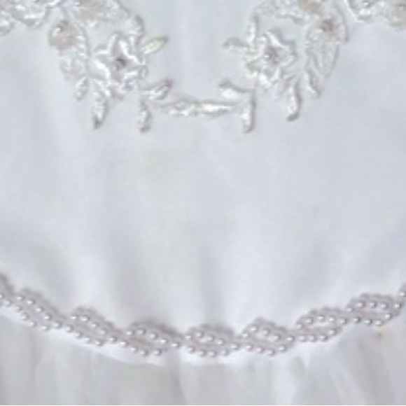 JJ Anjorden Formal appliqué pearls Dress Communion 8. - Picture 9 of 12